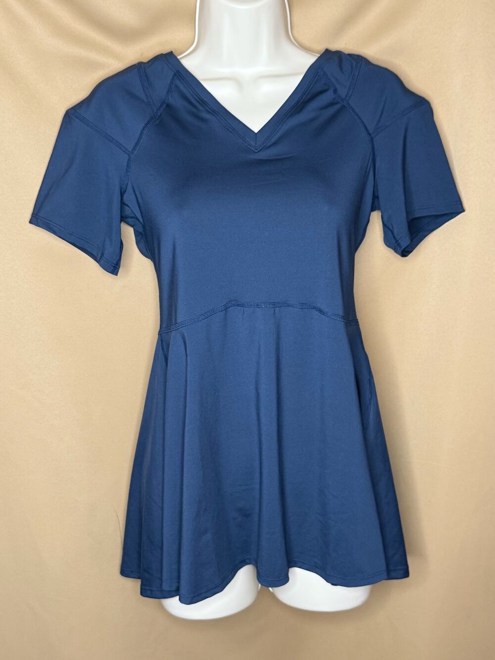 Tommie Copper Navy Shoulder Support Short Sleeve Shirt L NWT